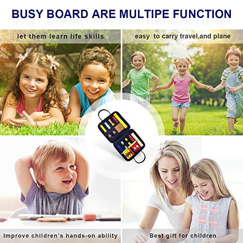 image for Electype Busy Board Montessori Basic Skills Activity Toys for Toddlers