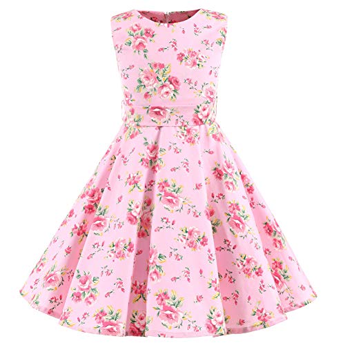 SXSHUN Mädchen Retro Vintage Rockabilly Kleid Partykleider Cocktailkleider...
