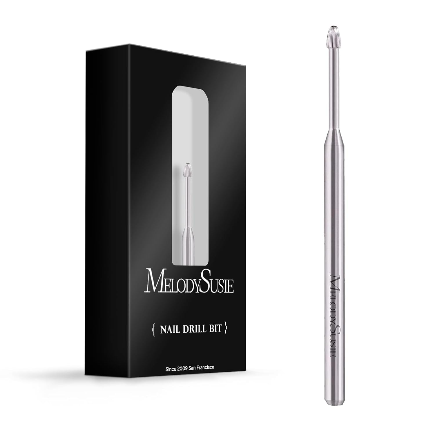 MelodySusie Cuticle Clean Nail Drill Bit 3/32”, Professional Safety Carbide Under Nail Cleaner Nail Bit for Cuticle Dead Skin Nail Prepare, Two Way Rotate, Manicure Nail Salon Supply(Silver, Fine) MelodySusie Cuticle Clean Nail Drill Bit 3/32”, Professional Safety Carbide Under Nail Cleaner Nail Bit for Cuticle Dead Skin Nail Prepare, Two Way Rotate, Manicure Nail Salon Supply(Silver, Fine)