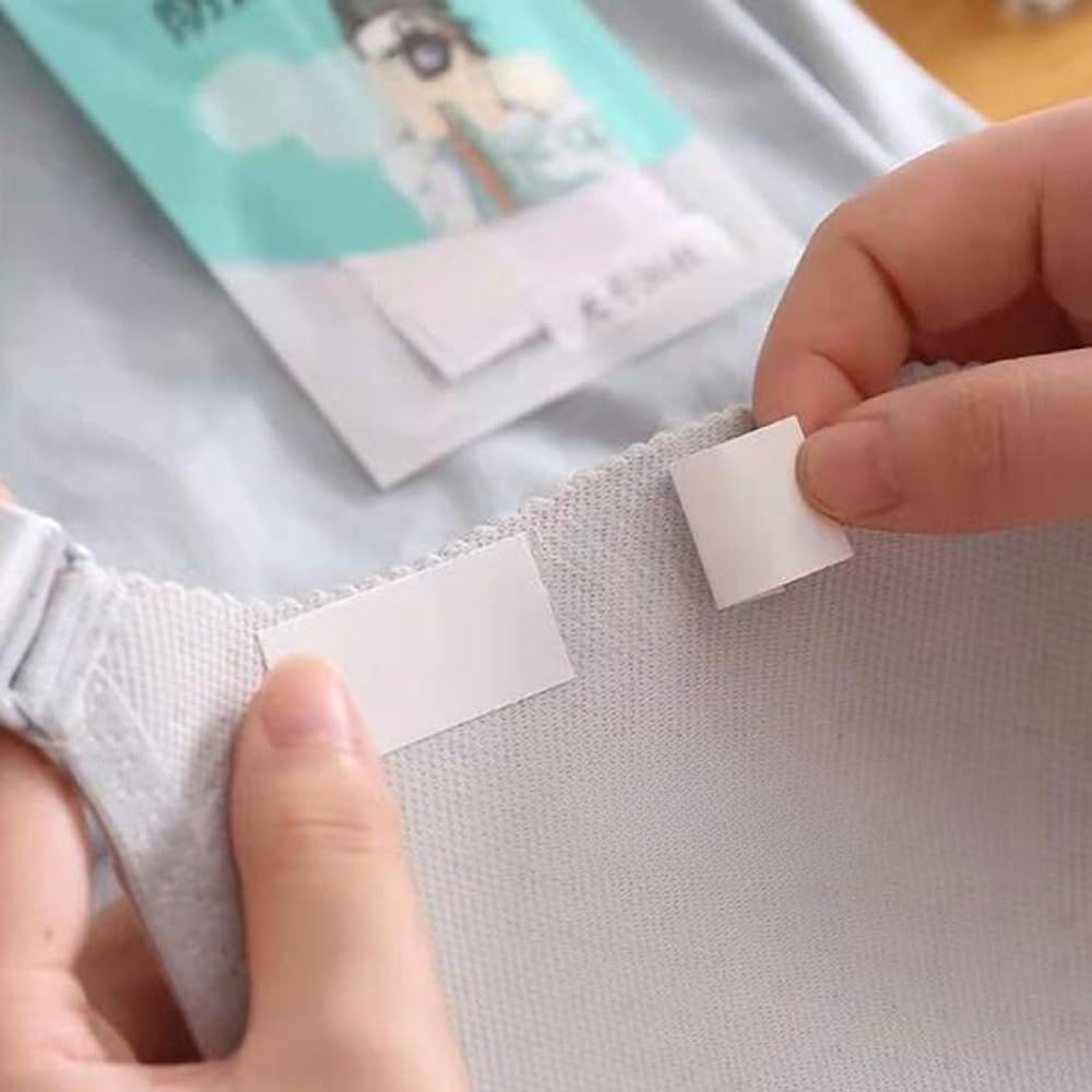 Long-lasting Fashion Adhesive Strips,Tape for Clothing Dress Fitting Double Sided Tape, 36 Strips, Clothing And Body, Beauty, Saree Pleat Dressing Tape, Transparent Gentle And Fabrics-Double-sided