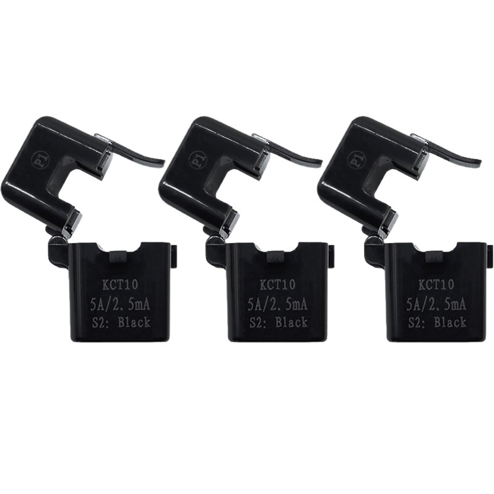 Trasformatore di corrente a nucleo diviso, sensore, apertura uscita MA 10 mm, 5 A, A, 20 A, 30 A, 40 A, 50 A, 3 pezzi(3 pezzi 10 A 10 mA)