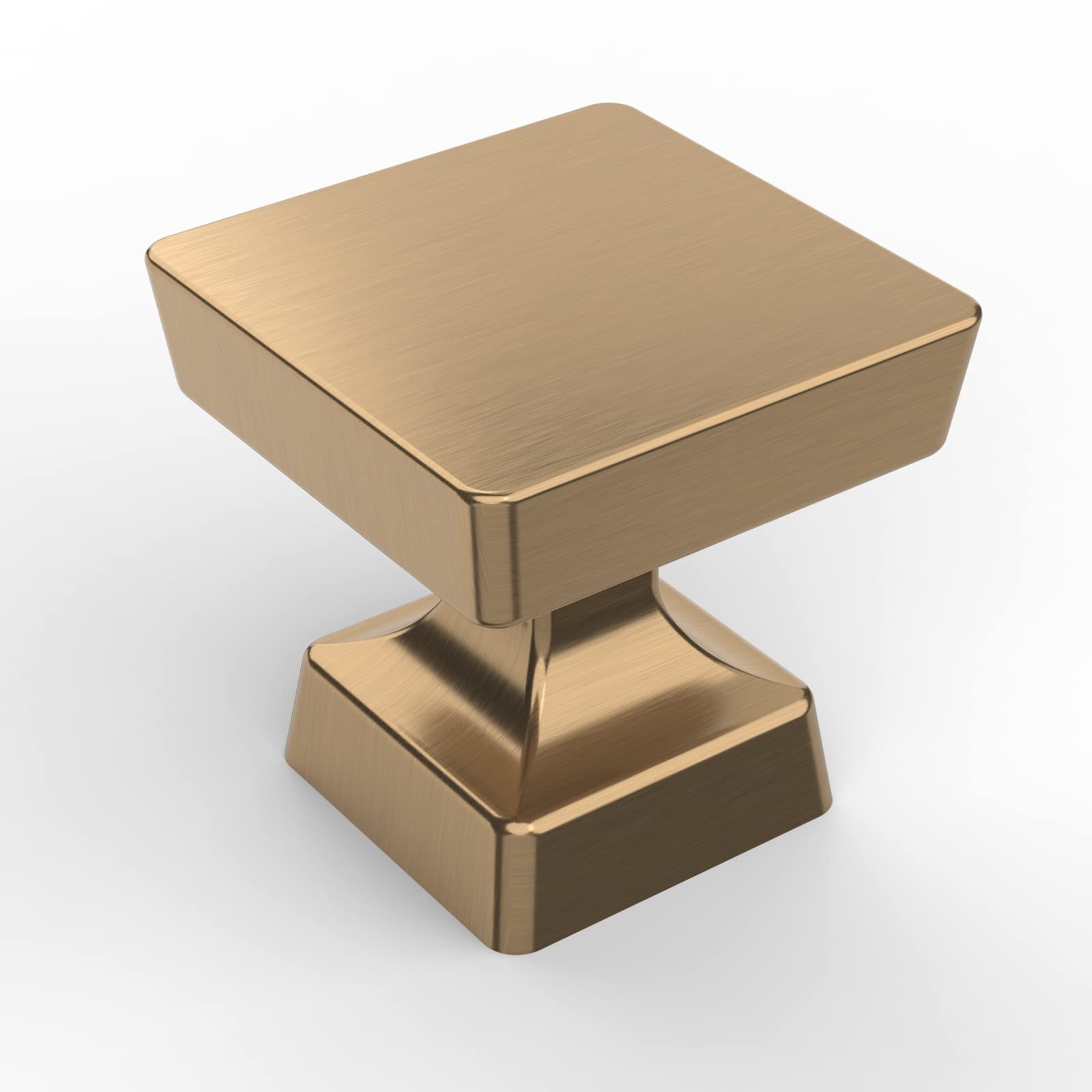 Asidrama 10 Pack 1-1/4 inch Champagne Bronze Kitchen Cabinet Knobs Brushed Brass Dresser Knobs Gold Drawer Knobs Cabinet Hardware Zinc Knobs for Dresser Drawers