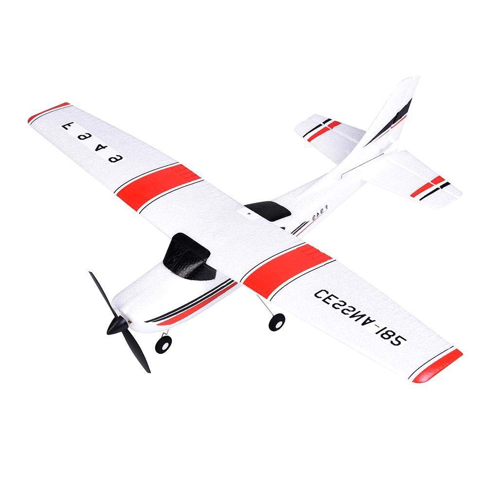 SATKIT WLToys Avión Radio Control Cessna 182 500mm Envergadura 3CH 2.4GHz Listo para Volar Acrobático EPS
