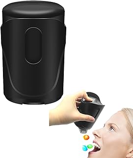 TARSHYRY Snack Dispenser,Nuts Dispenser 270ml Keep Fingers Clean,Portable Small Nuts Candy Container Dispenser for Car Office Travel Outdoor