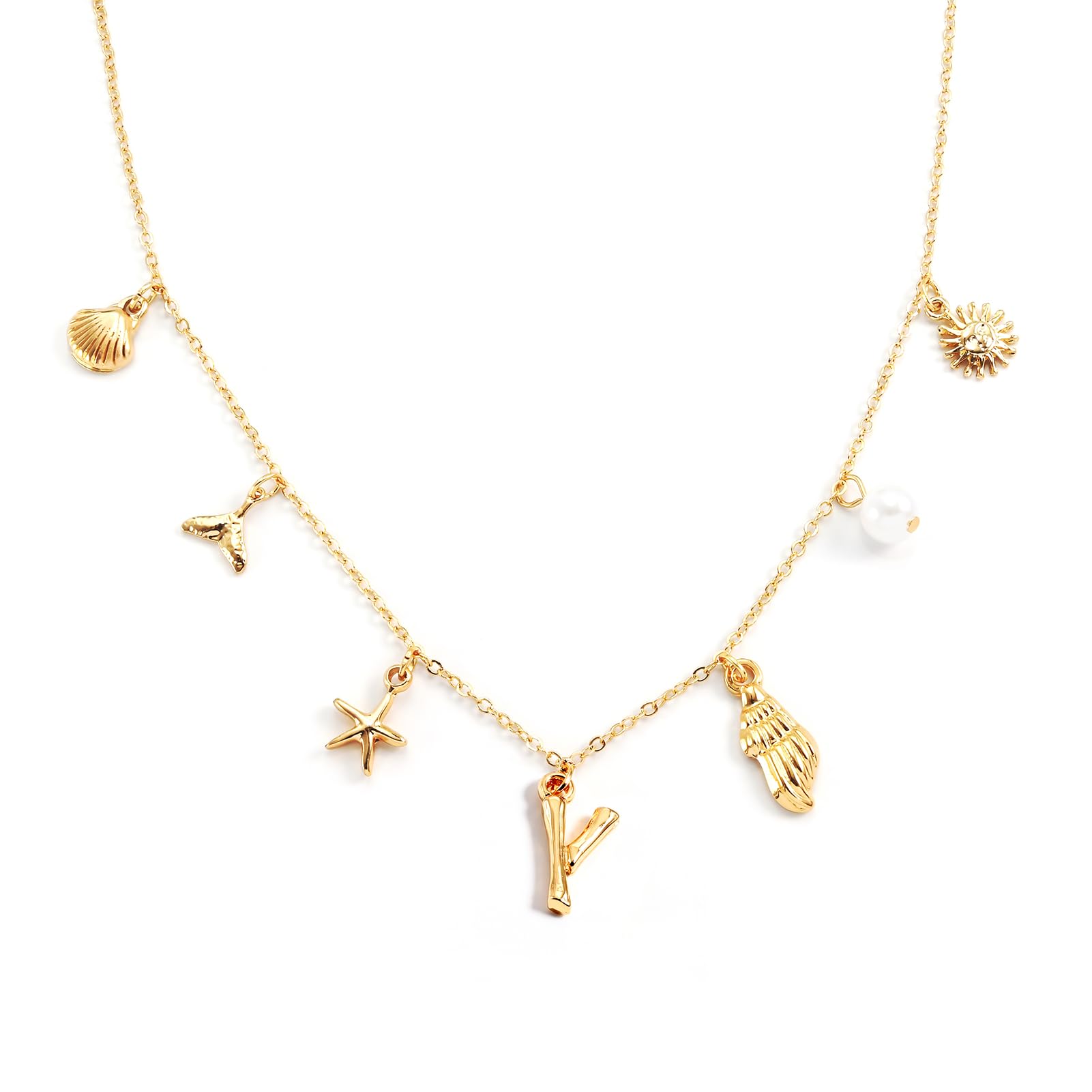 Dije inicial de oro para mujer ideal para regalar en verano 8