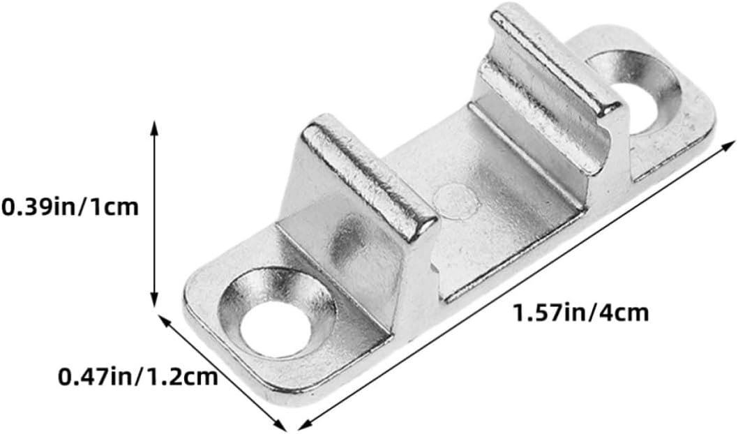 4sets Metal Range Hood Glass Panel Latches Kitchen Appliance Fasteners for Secure Panel Mounting Easy Installation Replacement Parts