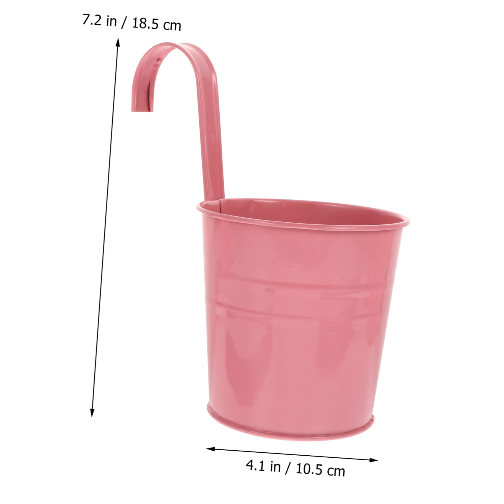 POPETPOP Porte-Fleurs Suspendu en Fer Rose 6 Pièces Décoratif