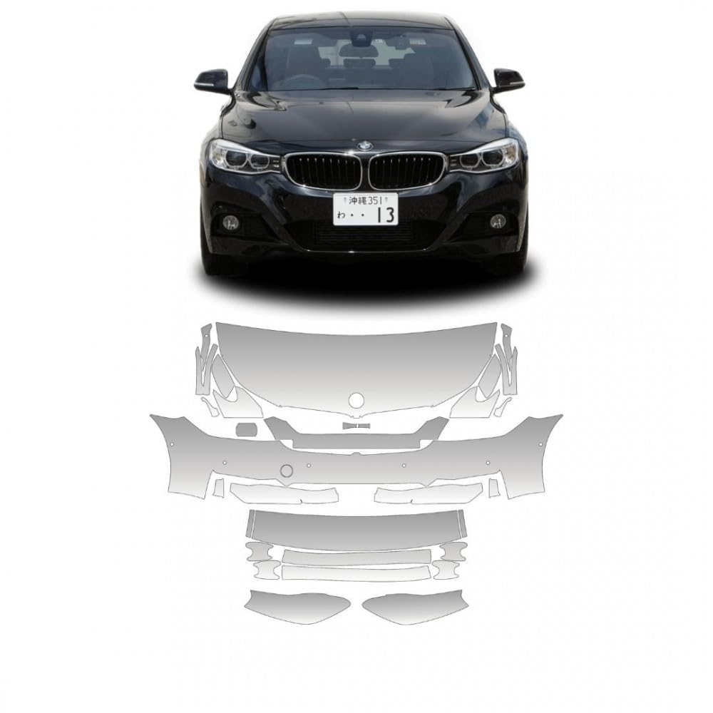 PPF winyl / winyl ochronny / wstępnie wycięte szablony PPF do samochodu STAR SAM kompatybilny z BMW serii 6 (G32) Gran Turismo M-Sport 2017-2018