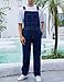 Yuanbang Overalls for Men Work Utility Coveralls Fashion Bib Romper Jumpsuit with Zipper Fly(Blue,XL)