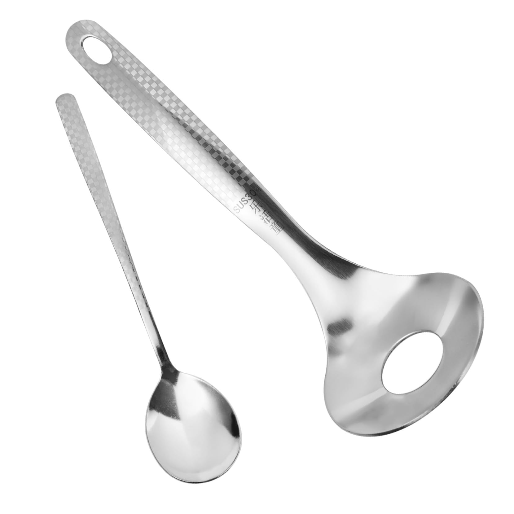 Cabilock 2 Pcs Stainless Steel Meatball Maker Non-stick Meatball Spoon Hole Tool