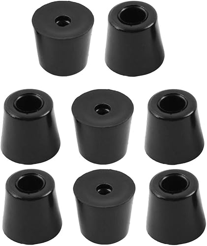 uxcell 8pcs pies de goma parachoques muebles mesa amplificador altavoz silla patas almohadillas, D19x15xH17mm