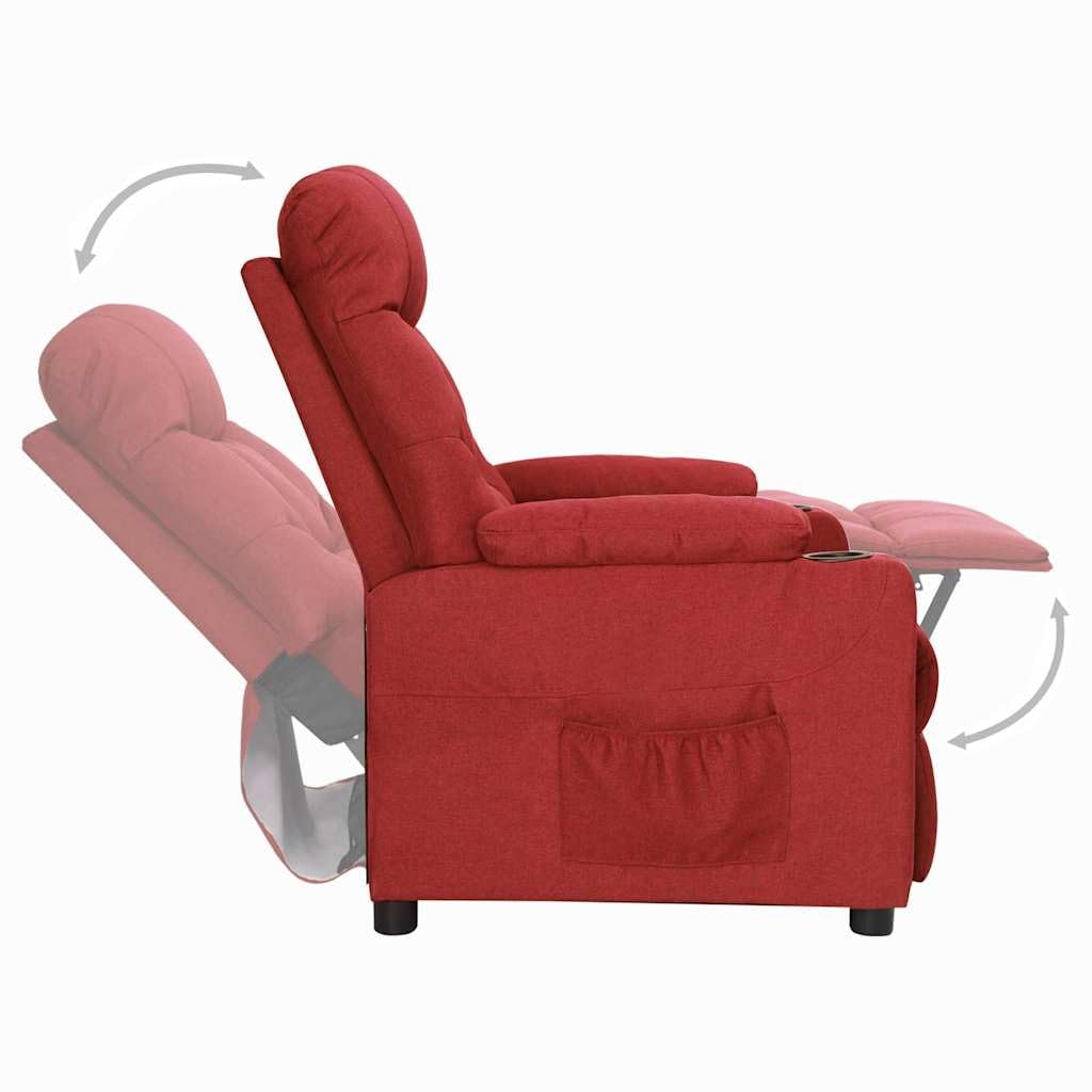 Sillón de relax ajustable manualmente para televisión, de tela