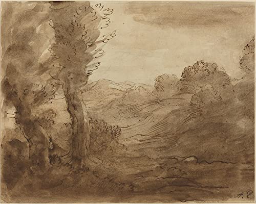 Affiche Impression d'art Tableau Sentier en Bourgogne Alphonse Legros Toile 60x90