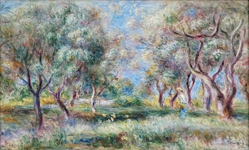Cuadro gli Ulivi di Cagnes Renoir pintura famosa cartel lienzo abstracto 60x90cm