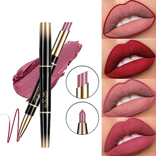 Pink Lipstick, Matte Cream Lipstick For Women Long Lasting, Moisturizing Highly Pigmented Easy To Colour - Creamy Formula Velvet Texture Lip Stick, Vegan, Cruelty-Free (9#Milk Tea) - Image 4