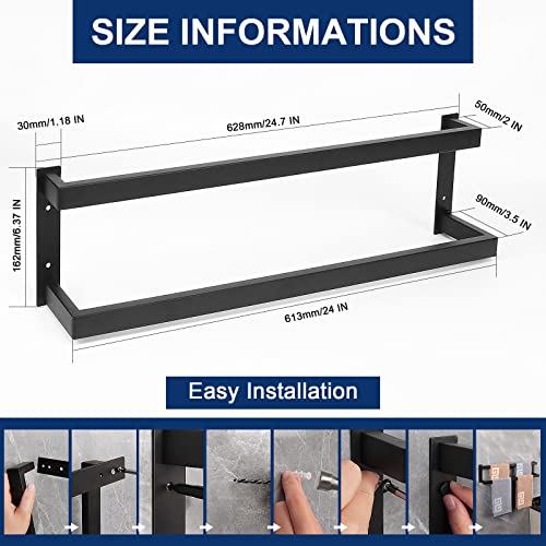 Nearmoon Bathroom Towel Bar, Towel Rod Holder thumb #1