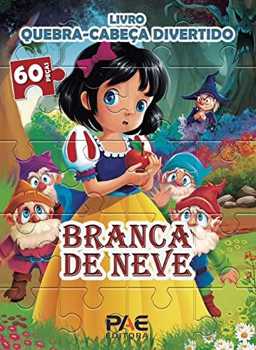 livro livro quebra cabeca divertido branca de neve Ed. 2023