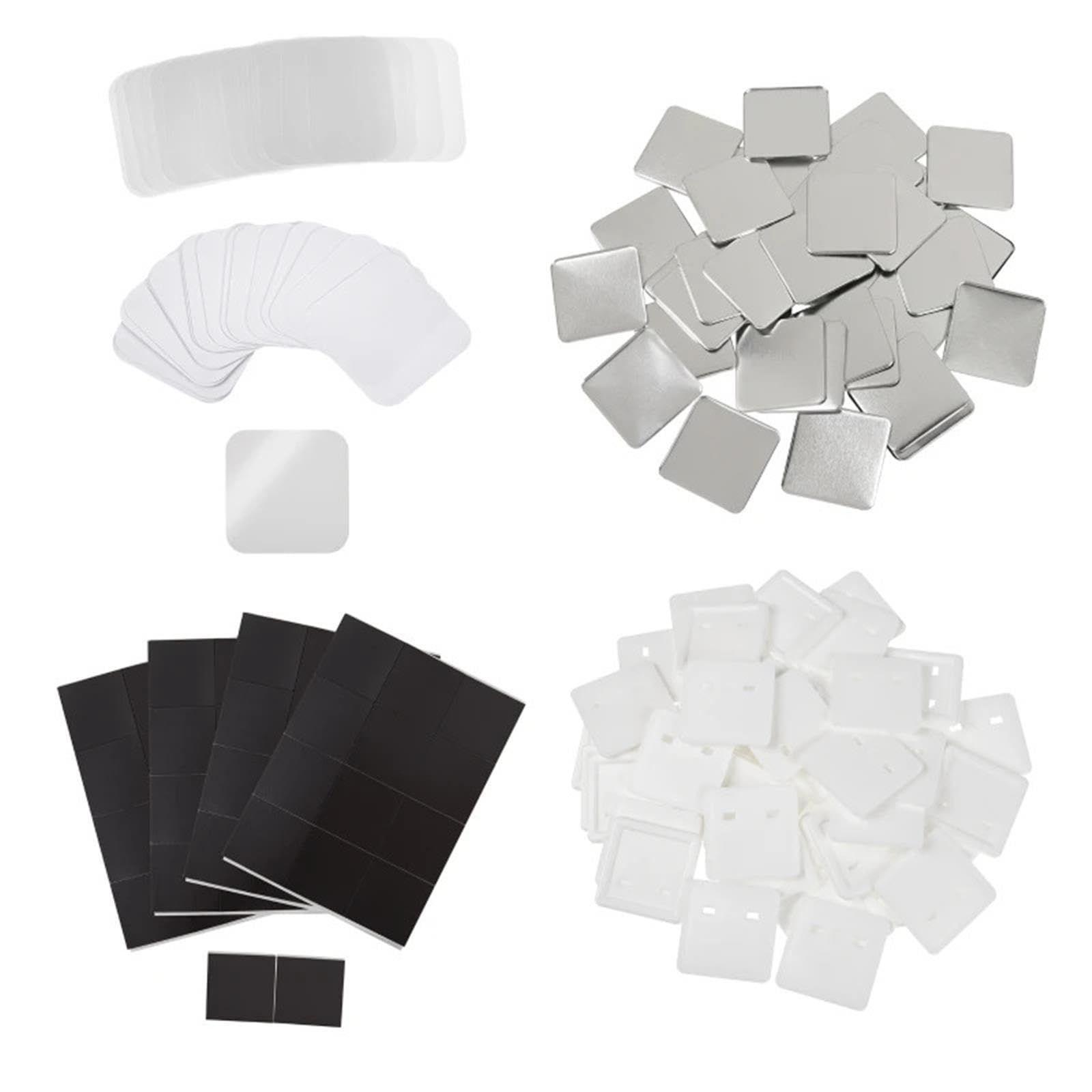 La insignia cuadrada en blanco parte el imán DIY de 50X50MM