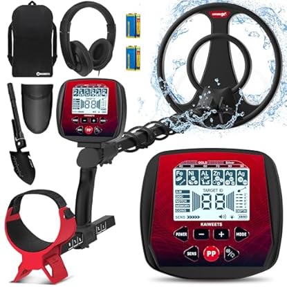 Foto di KAIWEETS Metal Detector Professionale, 2025 Nuovo Modello Pieghevole, 5 Modalità ad Alta Precisione, Bobina Impermeabile IP68, Display a Colori, Sensibilità Regolabile, Chip DSP Avanzato