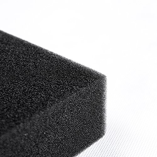 Image of AQUANEAT Aquarium Filter Sponge Open Cell Foam Sheet Bio Sponge Filter Media Pad HMF Fish Tank Sump Divider (23 inch Lx 12.25 inch W x 2 inch H, Black)