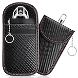 LivTee Faraday Key Fob Protector, RFID Blocking Faraday Bag for Car Keys (3.54'' × 5.51''), Anti-Theft Signal Blocking Pouch for Key Fob Security (2 Pack)
