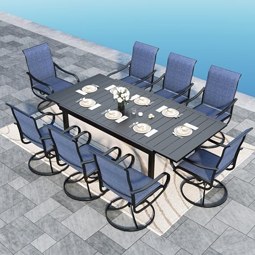 Sophia & William Outdoor Patio Dining Set 9 Pieces, 8