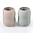 PandaEar (2 Pack 100% Tiny Silicone Drinking Training Cup for Baby and Toddler (Pink/Grey)