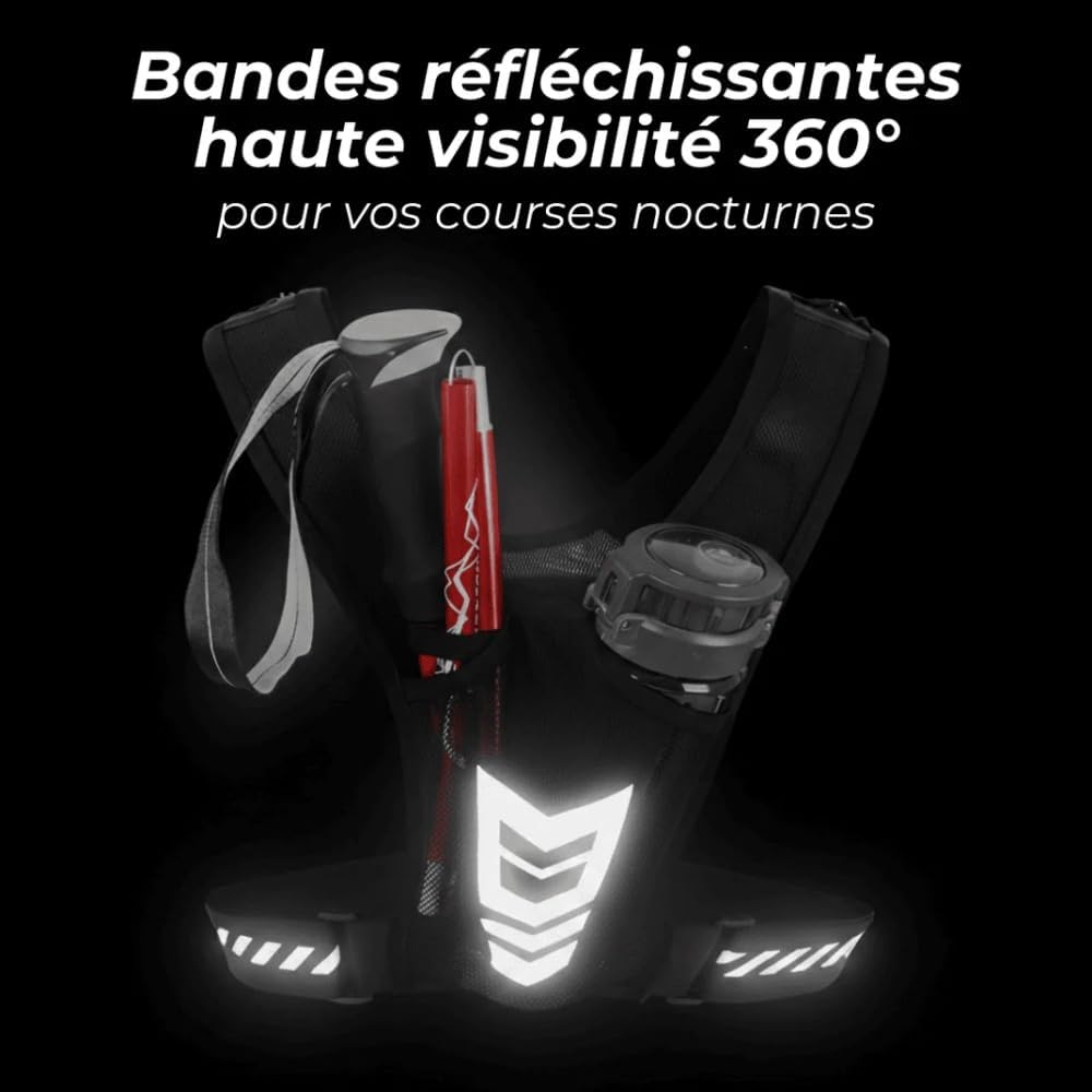 strivor Gilet de Course Ultra-Light,Gilet de Course Respirant avec Étui pour téléphone Portable and Ceinture réglable, pour Jogging, Marche & Sport