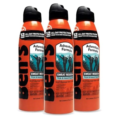Ben's Adventure Formula - Tick & Mosquito Repellent for Up to 12 Hours of Protection - 20% Picaridin Bug Spray with EcoSpray Fine Mist Sprayer - Sweat-Resistant - 6 oz (3 Pack) Cover