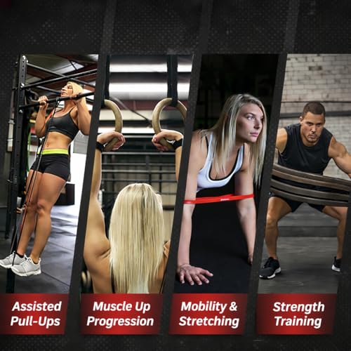 Image of WODFitters Pro Series Pull-Up Assistance Bands - Premium Resistance Loop Bands for Assisted Pull Ups, Muscle Ups, Strength Training & Mobility - Durable Bands for Functional Fitness