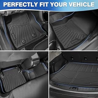 FIILINES Floor Mats for Subaru Crosstrek/Impreza 2024-2026, All Weather TPE Floor Liners and Trunk Mat for Subaru Crosstrek Impreza Accessories Black