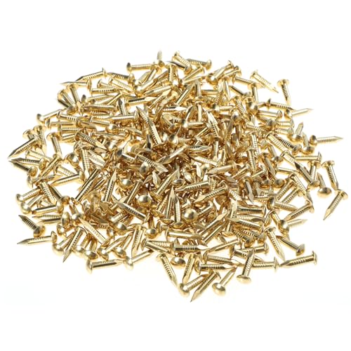 Clavos para bisagras de muebles Cabilock chapa redonda cobre puro 285 piezas fuerte fácil de instalar miniatura 1