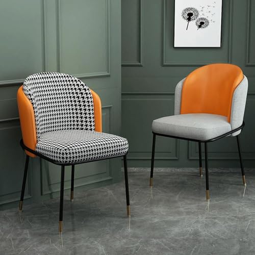 Chaise de salle à manger confortable grise pour soulager le dos durant les repas