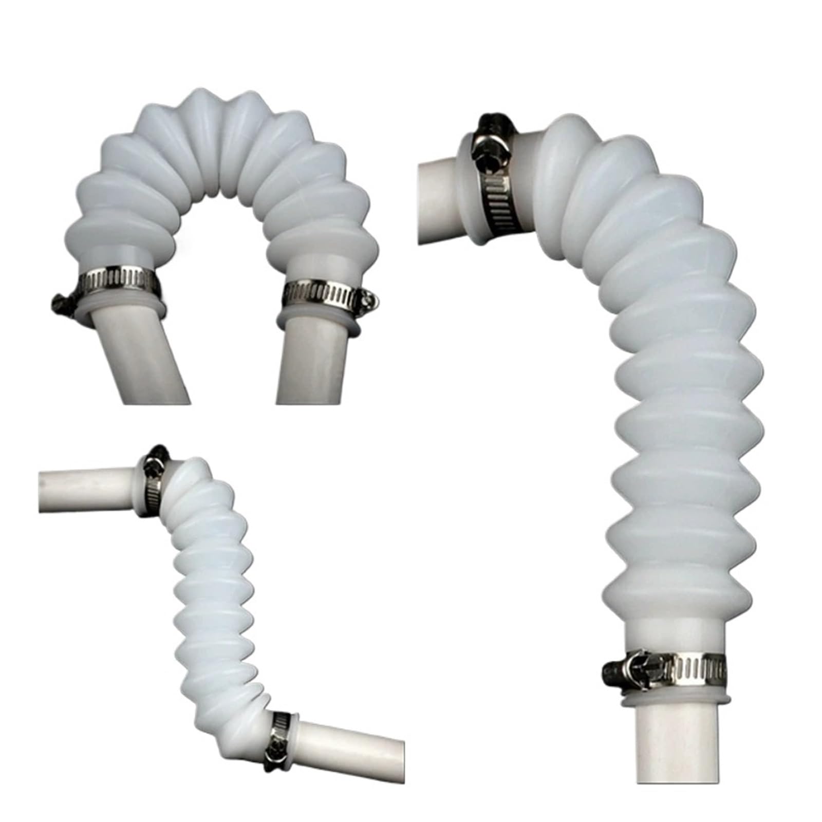 Tubo corrugado de silicona de 20 a 110 mm de diámetro interior, manguera de goma flexible de PVC for expansión y flexión, conexión roscada.(90mm)