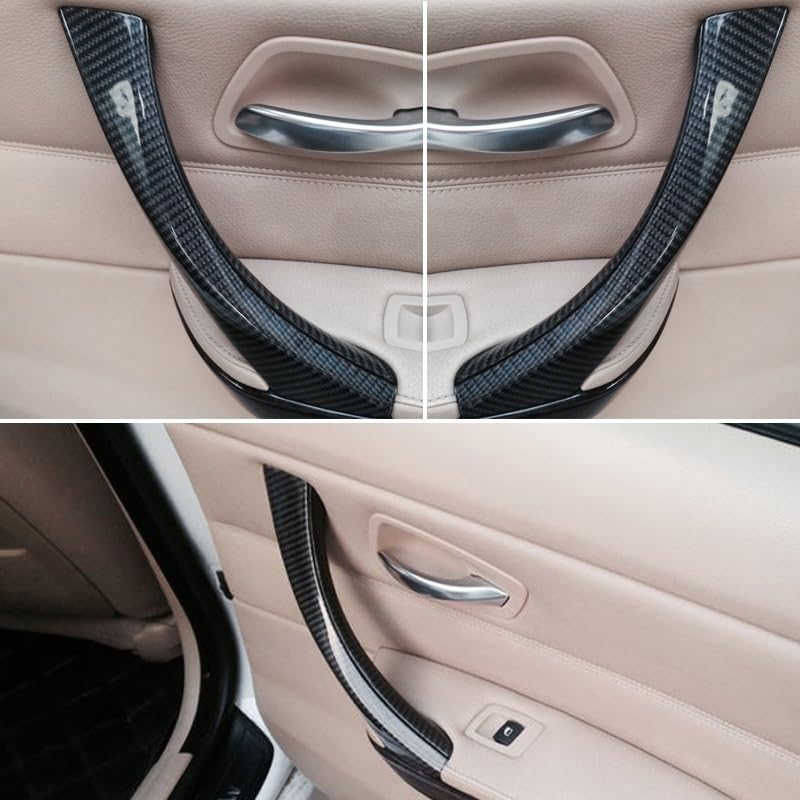 Amazon.co.jp: 車用 インナー ドアハンドル 3 シリーズ E90 E91 316 318 320 325 328i LHD RHD  車内アームレストカーボンファイバードアプルハンドルとカバートリム 車用 インナーハンドル (色 : LHD Cover Set) : 車＆バイク 助手席側内側ドアハンドル に適合する3シリーズ E90 E91 316i 318i 320i 325i 328i用 カーボンファイバ