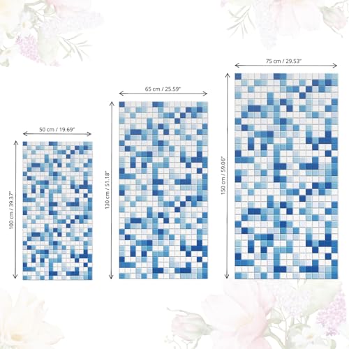 Placage de meuble 75x150 adhésif bleu mat facile à poser