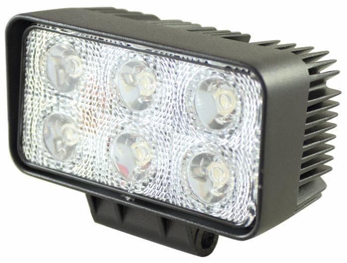 Faro LED 18W Ama Rettangolare 110x60 mm IP68 Ampio Raggio