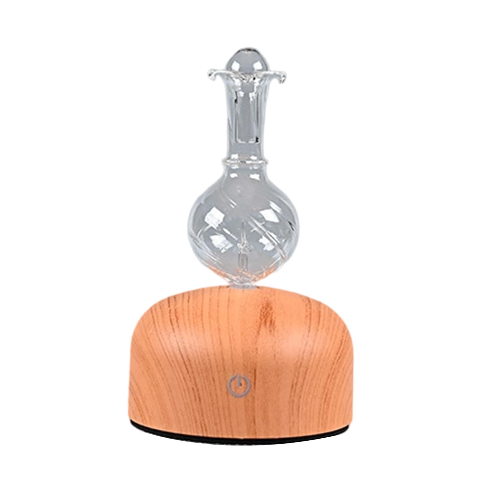 Difusor de Aceites Esenciales Portátil con Diseño Elegante en Madera Humidificador Automático USB Purificador Silencioso de Aire Difusor de Niebla Fin, Style B, Individual