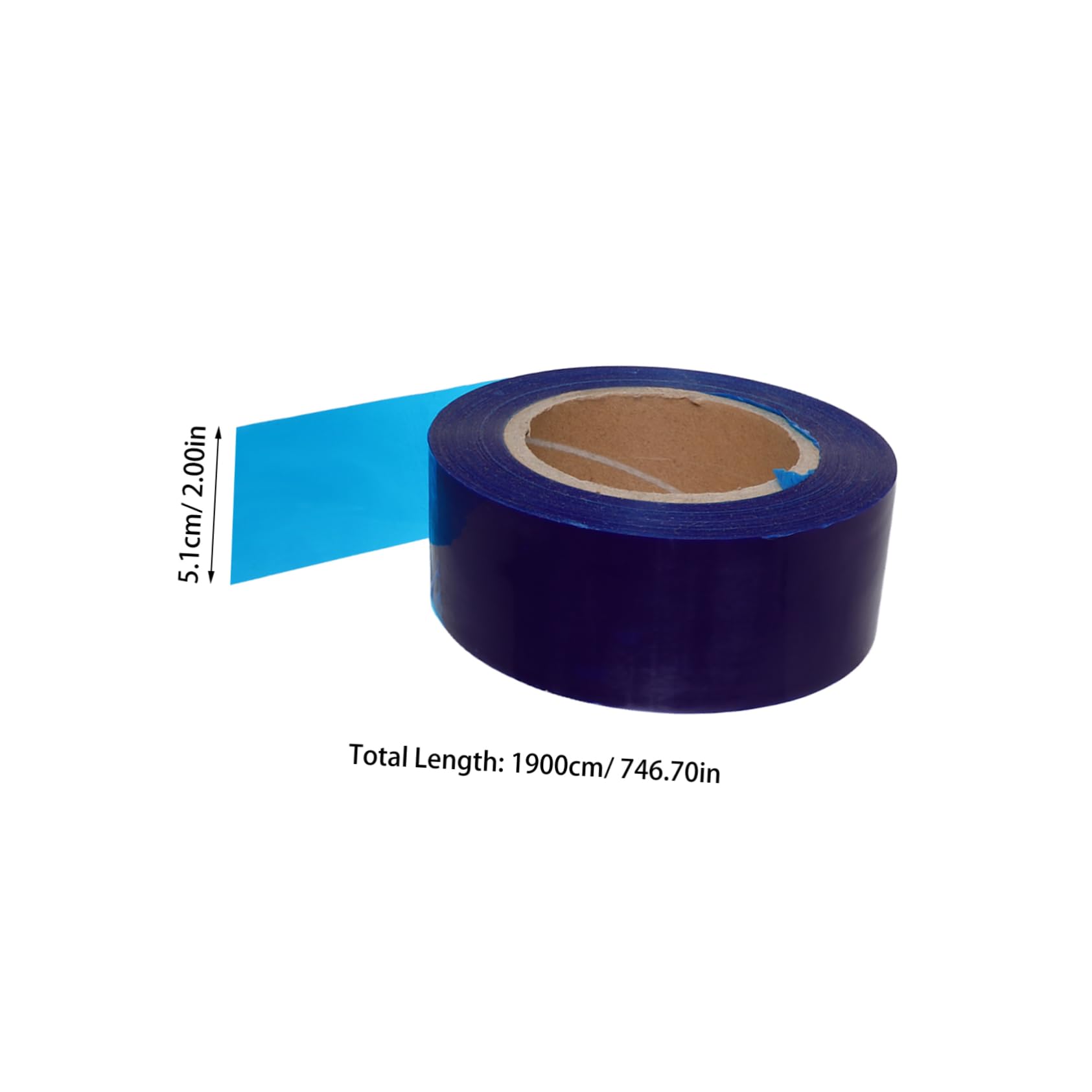 INOOMP 1 Roll Hub Rim Protection Tape Durable Pe Blue Film for Easy Installation Secure Bonding and Abrasion Guarding Car Wheels Reliable Wheel Rim Protection