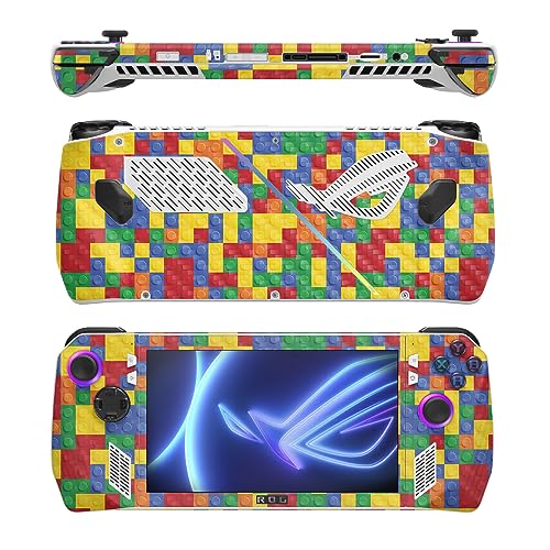 Image of MightySkins Carbon Fiber Skin Compatible with Asus ROG Ally - Brick by Brick | Protective, Durable Textured Carbon Fiber Finish | Easy to Apply