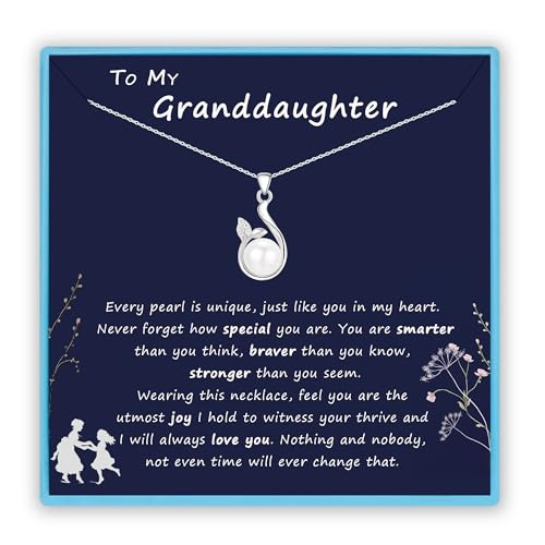 Sterling Silver Freshwater Pearl Necklace for Granddaughter