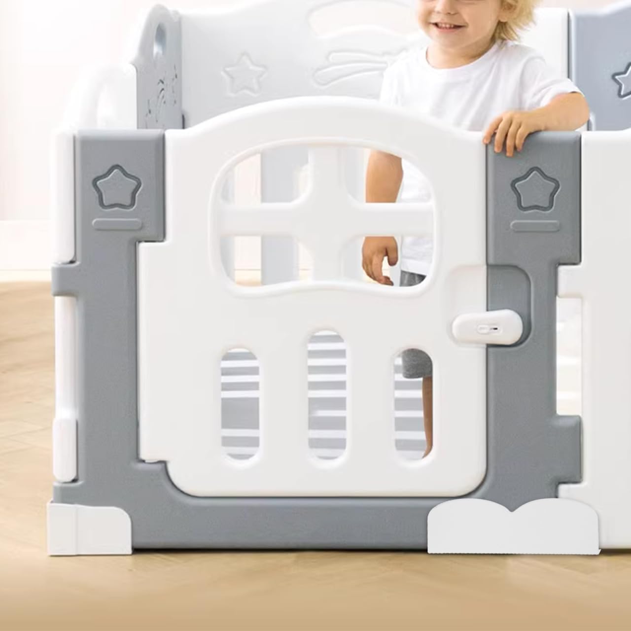 Totority Playpen Stabilizer Replacement Base 7.08X2.48X6.61In Non-Slip Plastic Playpen Fixator for Toddler Safety and Floor Stability Easy Installation Accessories