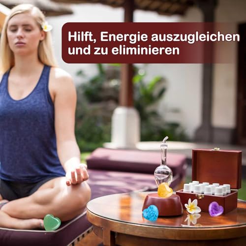 22 stuks helende kristallen, hart edelstenen, liefdeshart natuurlijke edelstenen, Valentijnsdag, multi gepolijste zakstenen voor stressverlichting, Reiki chakra healing, meditatie - Afbeelding 5