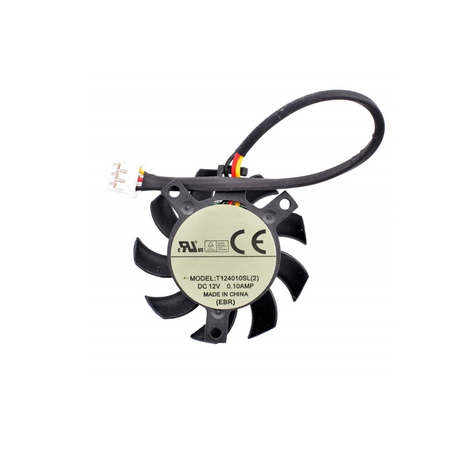 Ventilateur de refroidissement T124010SL 3 fils contre la surchauffe PC