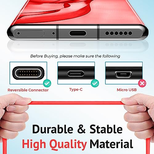 Image of 6A USB to Type C Vooc Data Sync Fast Charging Cable Fast Charging Smart Charging with Quick Charge Compatible For Laptop, Galaxy M33 M53 M51 S20 Ultra, A71, A53, A51