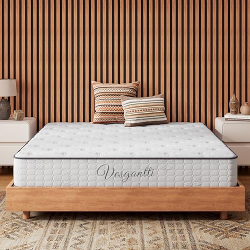 Vesgantti Matelas 100x200cm, Ressorts Ensachés, Mousse Mémoire