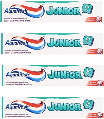 Aquafresh Toothpaste Junior After 6 Years 75ml / 2.54fl.oz Pack of 4
