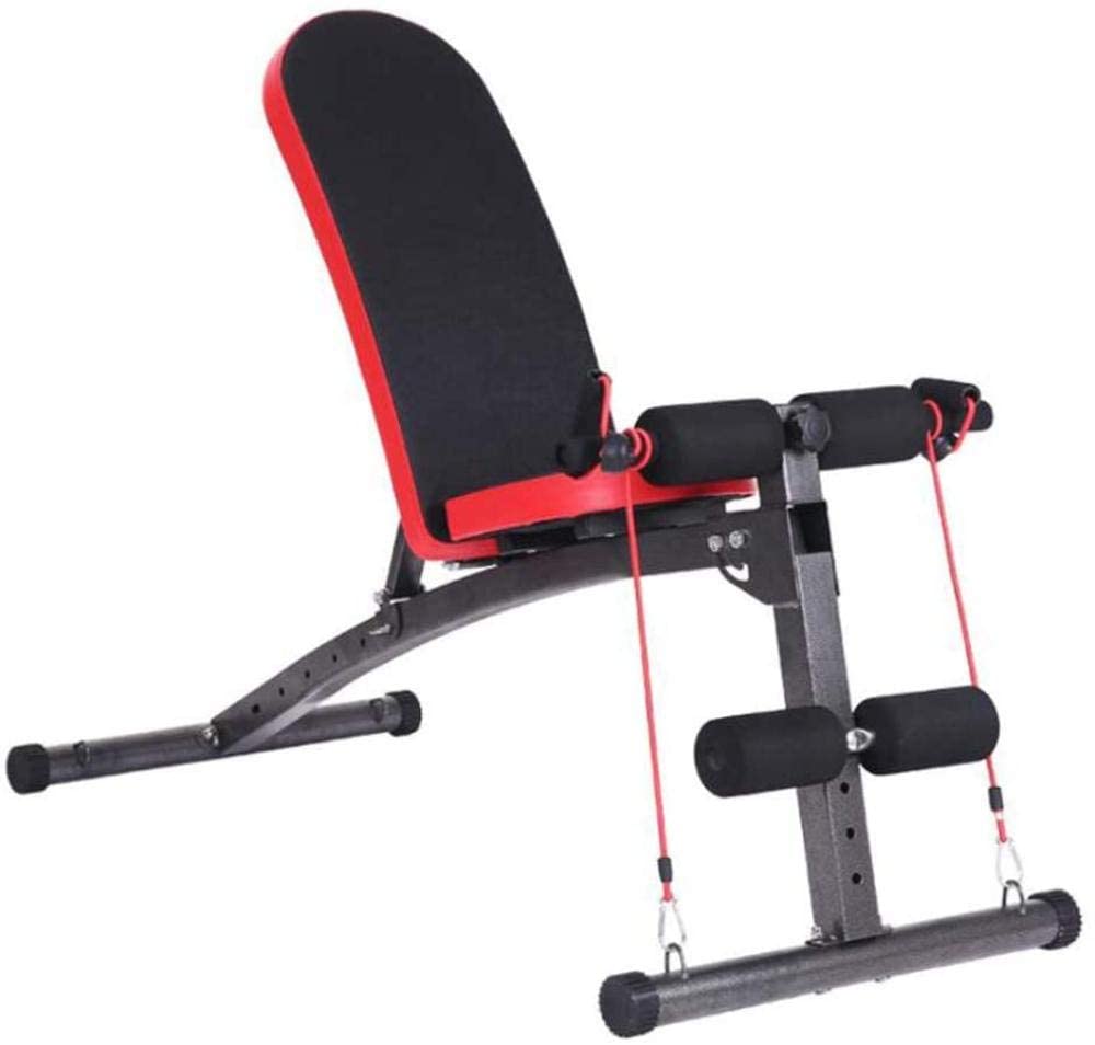 AYCDL Multifunctional Fitness Chair Supine Board Small Bird Dumbbell Bench Dumbbell Bench,Black-128 * 60 * 56cm