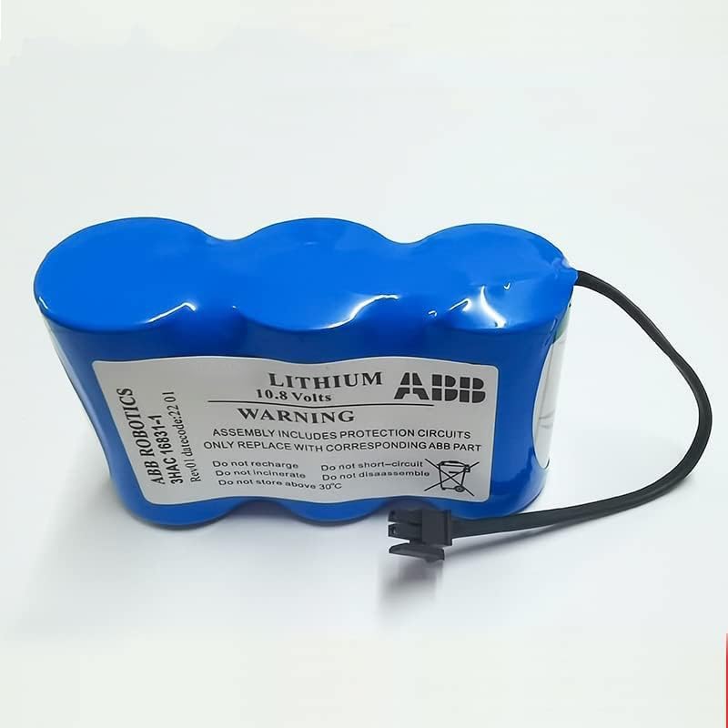 10.8V 17Ah 3HAC16831-1 Battery Replace for ABB Robot Arm CPU SMB Data Memory Backup Battery