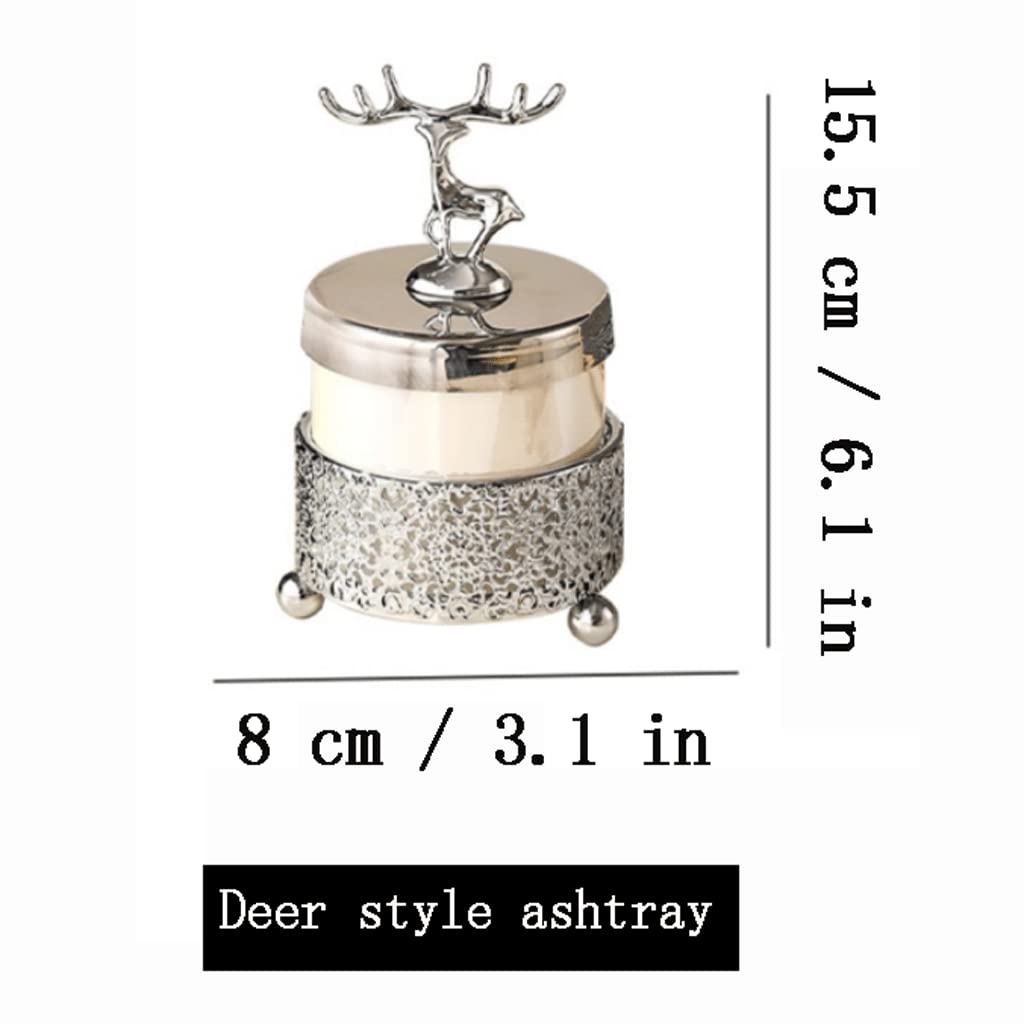 Posacenere Ad Alta capacità, Posacenere in Ceramica, Posacenere da Esterno Inodore E Senza Fumo, Stile Lussuoso, Abbellimento Pratico,Set posacenere